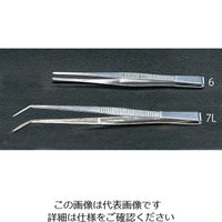 エスコ 2.0x180mm ピンセット(先曲) EA595GC-7L 1セット(15本)（直送品）