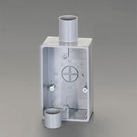 エスコ φ28mm 露出ボックス(VE管用/1方向)グレー EA940CS-93 1セット(10個)（直送品）