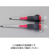 エスコ #2x150mm [+]ドライバー(落下防止リング付) EA557AY-2L 1セット(10本)（直送品）