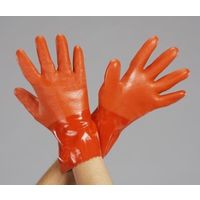 エスコ [L] 手袋(耐油/塩化ビニール・綿 ポリエステル裏) EA354GE-17 1セット(15双)（直送品）