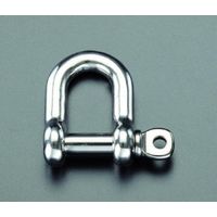 エスコ 453kg D型シャックル(ステンレス製) EA638F-8A 1セット(15個)（直送品）