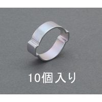 エスコ 40ー43mm ホースクランプ(ツーイヤー型/10個) EA463AE-43 1セット(50個:10個×5袋)（直送品）