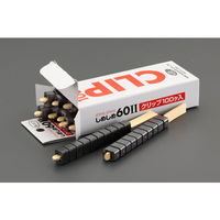 エスコ 6mm クリップ(黒/100個) EA475SC-12 1セット(1000個:100個×10箱)（直送品）