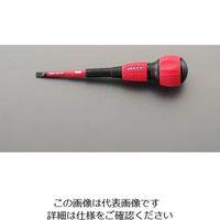 エスコ 6x100mm [ー]絶縁ドライバー(細軸) EA557BM-100A 1セット(10本)（直送品）