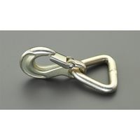 エスコ 52mm スナップフック EA638AH-1 1セット(10個)（直送品）