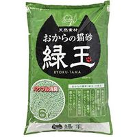 常陸化工 おからの猫砂緑玉　６Ｌ 4952667143537 1個（直送品）