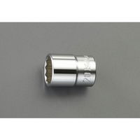 エスコ 1/2”DRx18mm ソケット EA618CL-18 1セット(10個)（直送品）