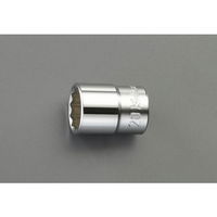 エスコ 1/2”DRx25mm ソケット EA618CL-25 1セット(10個)（直送品）