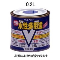 エスコ 0.2L [水性]多用途塗料(鉄・木部用/白) EA942EB-1A 1セット(10