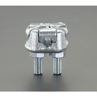 エスコ 10mm ワイヤークリップ(スチール製) EA638CL-83 1セット(10個)（直送品）