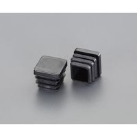 エスコ 31x 31mm 角型保護キャップ(クロ/4個) EA983FP-73 1セット(40個:4個×10パック)（直送品）