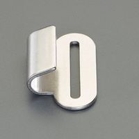 エスコ 25mm フラットフック(ステンレス製) EA638FL-1 1セット(20個)（直送品）