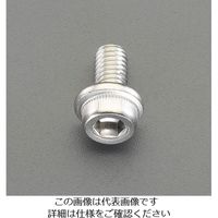 エスコ M6x10mm フランジソケット(ステンレス/4本) EA949MM-610 1セット(120本:4本×30袋)（直送品）