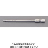 エスコ 2.5x89mm [HexーPlus]ドライバービット EA611GR-12.5 1セット(4本)（直送品）