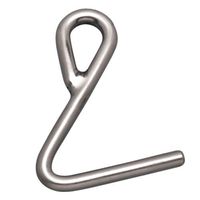 エスコ 7.9x15.7mm フック(ステンレス製) EA638FY-24 1セット(10個)（直送品）