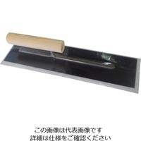 ナルセ商工 カネ三 油焼角鏝 元幅102×先幅102 コテ長さ360mm AKK-360 1丁 123-1172（直送品）