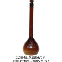 柴田科学 メスフラスコ 茶 カスタムA 250mL 1個 026100-250 1-8659-08（直送品）
