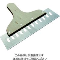 トラスコ中山 TRUSCO 軽量ステンレス地ベラ 穴あき 厚み1.2 幅270ミリ KNA12-270 1本 207-2256（直送品）