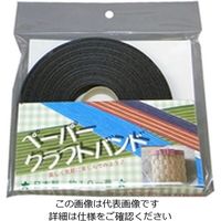 松浦工業 クラフトバンド#12 10M 黒 4984834414126 1セット(3個)（直送品）