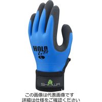 面ファスナー付天然ゴム背抜き手袋 No.306EF ホールドEx-Fit