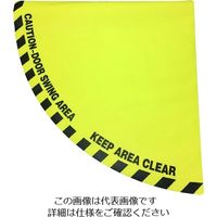 セーフラン安全用品 セーフラン ドア用路面標識ステッカー 黄