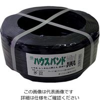 松浦工業 ハウスバンドミニ 3芯15ミリ巾X200M 黒 4984834374017 1セット(2個)（直送品）
