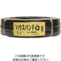 松浦工業 ハウスバンド(Qキュー)2芯10ミリ巾X500M 黒 4984834454160 1個（直送品）