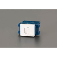 エスコ LAN用モジュラージャック(カテゴリー5E) EA940CE-170A 1セット(4個)（直送品）