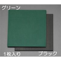 エスコ 300x300x3.0mm ゴム板(筋入/黒) EA997XC-108 1セット(10枚)（直送品）