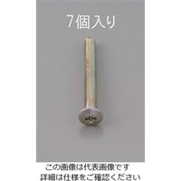 エスコ M6 x25mm 丸皿頭小ねじ(三価クロメート/7本) EA949NC-625 1セット(210本:7本×30パック)（直送品）