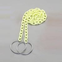 エスコ 6mmx2m プラスチックチェーン(コーン用蛍光黄) EA980A-83 1セット(20m:2m×10本)（直送品）