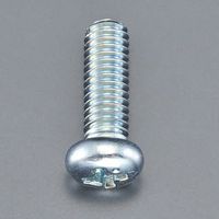 エスコ M5 x12mm 鍋頭小ねじ(ユニクロメッキ/26本) EA949NE-512 1セット(780本:26本×30パック)（直送品）