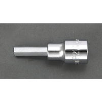 エスコ 3/8”DR/6.0x52mm [INHEX]ビットソケット EA618JT-6 1セット(10個)（直送品）
