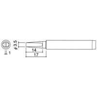 エスコ 3.5mm こて先 (EA305Eー130・130S用) EA305E-4 1セット(10個)（直送品）