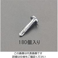 エスコ 4x13mm 鍋頭ピアスビス(三価クロメート/180本) EA949EP-413N 1セット(1800本:180本×10パック)（直送品）