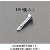 エスコ 4x13mm 皿頭ピアスビス(三価クロメート/180本) EA949EP-413S 1セット(1800本:180本×10パック)（直送品）