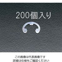 エスコ 1.5mm E リング(三価クロメート/200個) EA949WE-1.5 1セット(4000個:200個×20袋)（直送品）