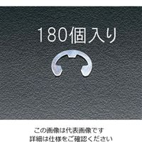 エスコ 3.0mm E リング(三価クロメート/180個) EA949WE-3 1セット(3600個:180個×20袋)（直送品）