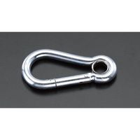 エスコ 50x 5mm スナップフック(鉄ユニクロ) EA638CT-1 1セット(30個)（直送品）
