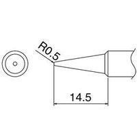 エスコ R0.5mm こて先 (EA304HDー50B・ー50C用) EA304HD-1 1セット(10個)（直送品）