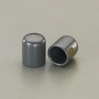 エスコ φ15x20mm 丸型保護キャップ(グレー/2個) EA983FN-215G 1セット(30個:2個×15パック)（直送品）
