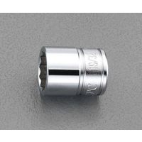 エスコ 3/8”DRx 1/2 ” ソケット(十二角) EA618PL-107 1セット(10個)（直送品）