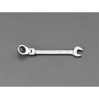 エスコ 5/8” ラチェット片目片口スパナ(首振型) EA684RC-106 1セット(4丁)（直送品）
