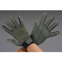 エスコ [S] 手袋(合成皮革/OD) EA353JB-6.5 1セット(10双)（直送品）