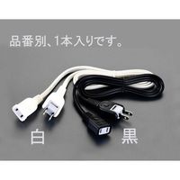 エスコ AC125V/15Ax 5m 延長コード(白) EA815GM-17A 1セット(5本:1本×5個)（直送品）