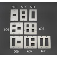 エスコ プレート(6個/2列/ステンレス製) EA940CE-608 1セット(10個)（直送品）