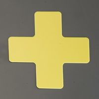 エスコ +型 マーカー(高耐久/黄/2枚) EA944SJ-122 1セット(20枚:2枚×10セット)（直送品）