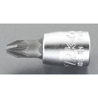 エスコ 1/4”DRx#2 [Pozidriv]ビットソケット EA618AS-202 1セット(5個)（直送品）