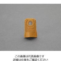 エスコ [L] シンブル(ソフトレザー製) EA916JK-63 1セット(10パック)（直送品）