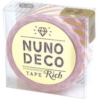 KAWAGUCHI ヌノデコテープ リッチストライプ 1.5cm×1.2m ピンク 15-290 1セット（2個）（直送品）